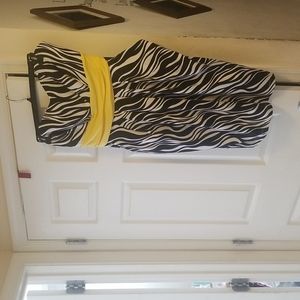 Wishes black white yellow party dress